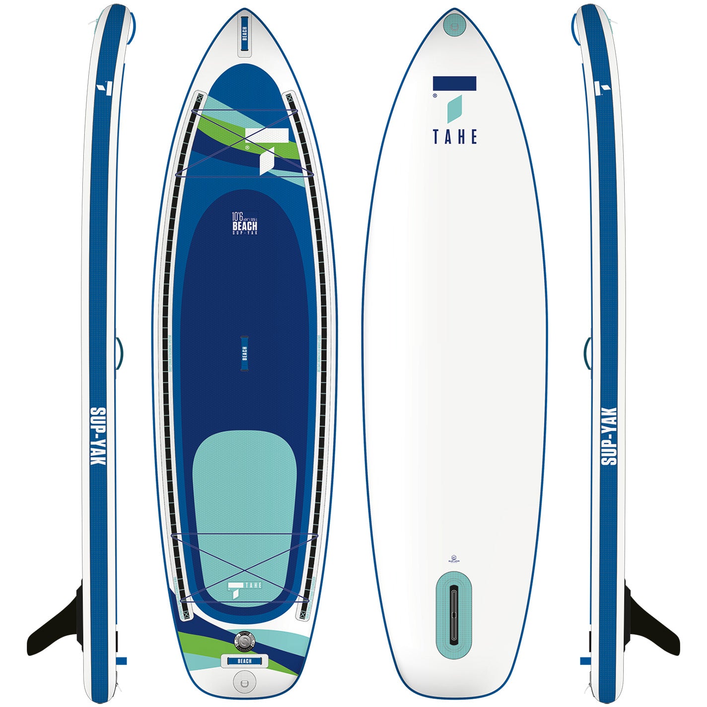 TAHE 10‘6“x 34” BEACH SUP-YAK Tahe 10'6 BEACH SUP-Yak Package – The SUP Company