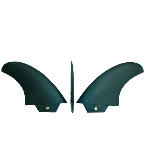 4.0" Thruster Fins Set Asymetrical + Screw Fin Lock