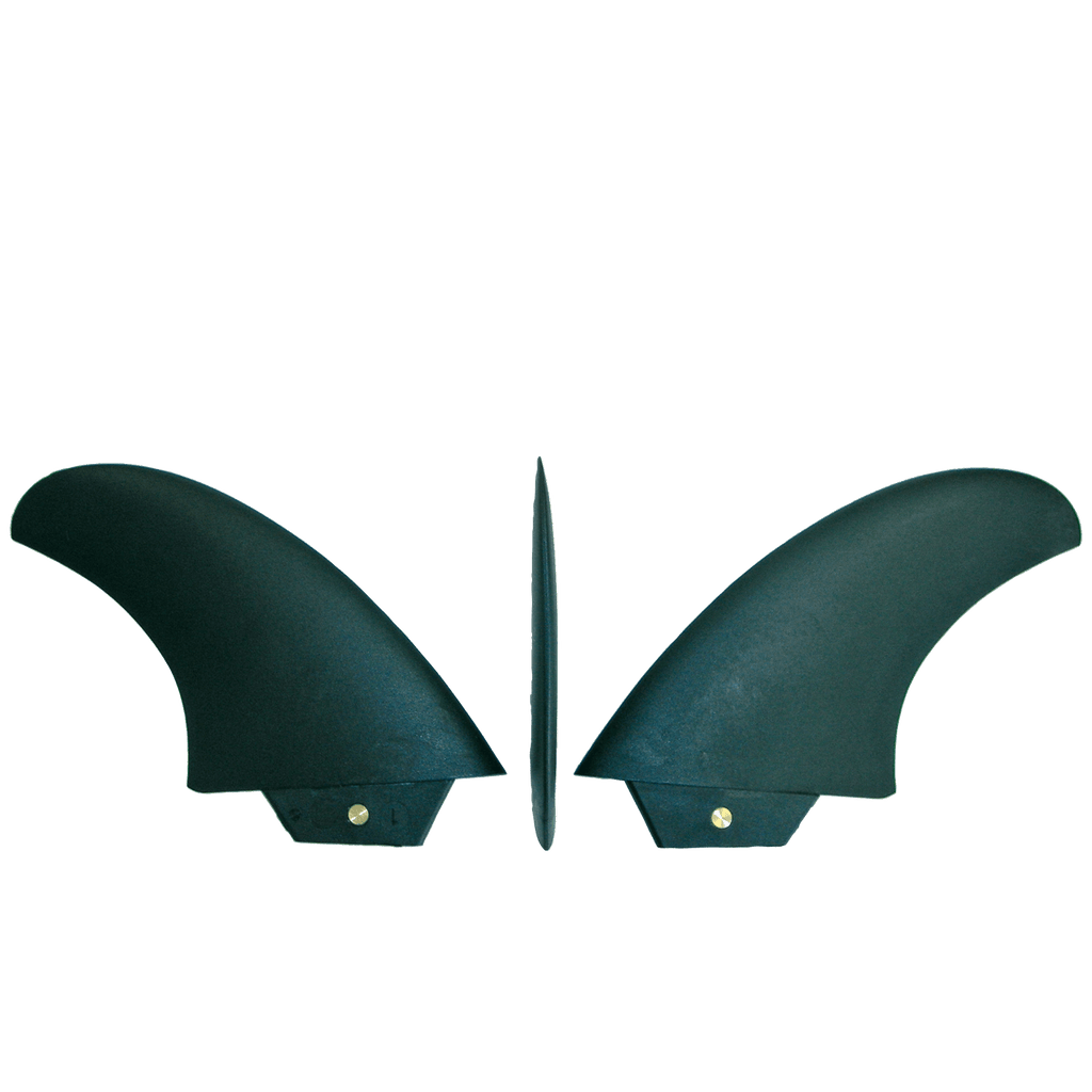 4.0" Thruster Fins Set Asymetrical + Screw Fin Lock