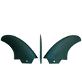 4.0" Thruster Fins Set Asymetrical + Screw Fin Lock | Set de 3 Ailerons 4.0" asymétriques & Vis Fin Lock | 31311