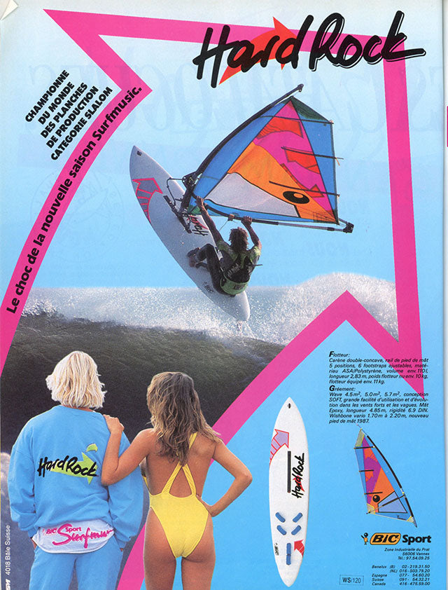 Hard Rock Model Bic Sport Sea Waves Windsurf Board
